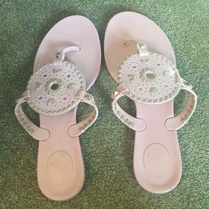 light pink and gold jack rogers